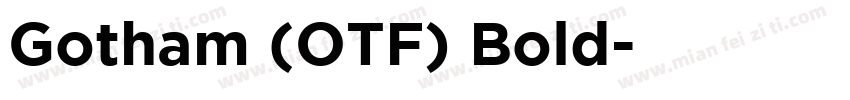 Gotham (OTF) Bold字体转换